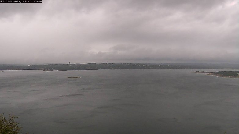 Lake Travis webcam, October 30, 2015 10:20 AM CT