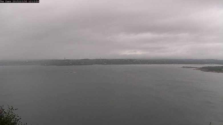Lake Travis webcam, October 30, 2015 11:20 AM CT