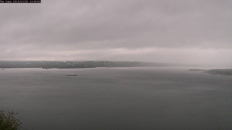 Lake Travis webcam, October 30, 2015 11:45 AM CT
