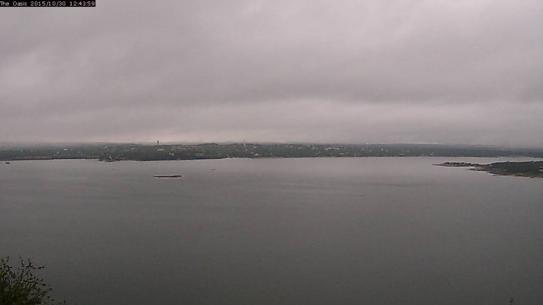 Lake Travis webcam, October 30, 2015 11:50 AM CT