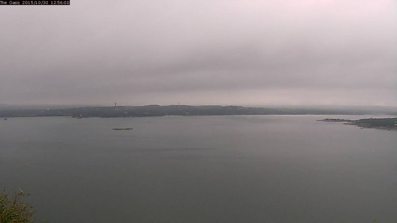 Lake Travis webcam, October 30, 2015 12:05 PM CT