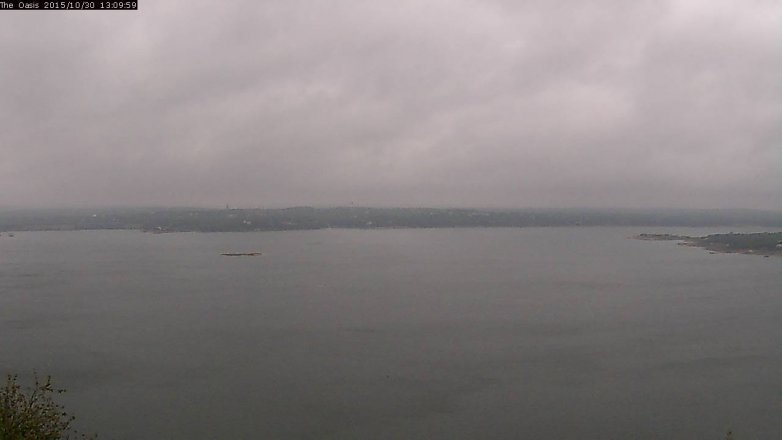 Lake Travis webcam, October 30, 2015 12:15 PM CT