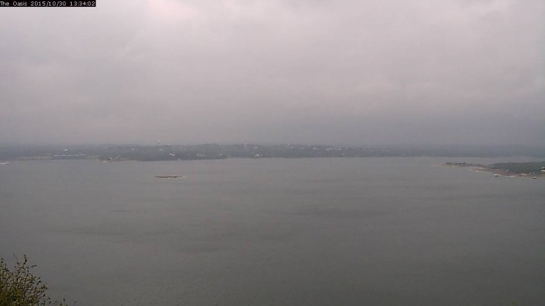 Lake Travis webcam, October 30, 2015 12:40 PM CT