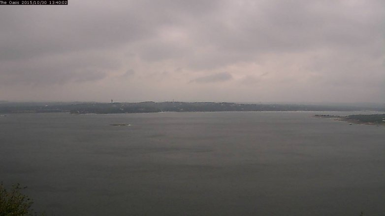 Lake Travis webcam, October 30, 2015 12:45 PM CT