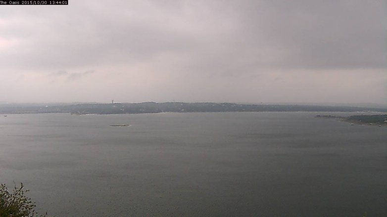 Lake Travis webcam, October 30, 2015 12:50 PM CT