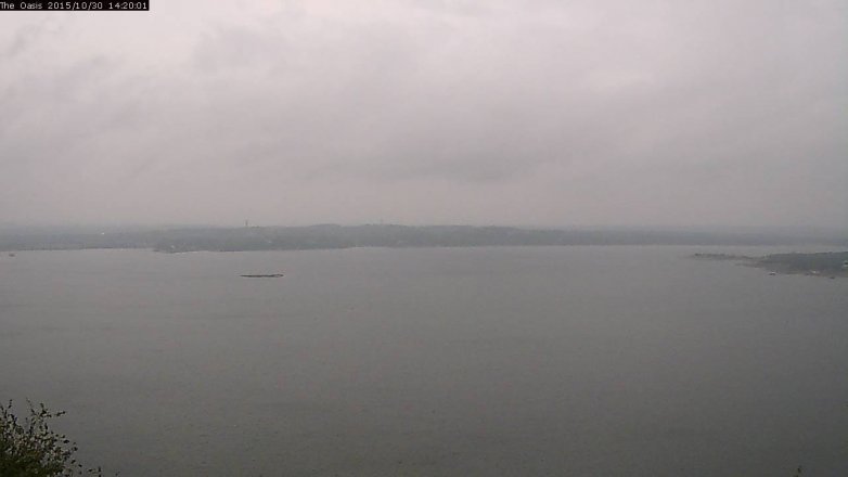 Lake Travis webcam, October 30, 2015 1:25 PM CT