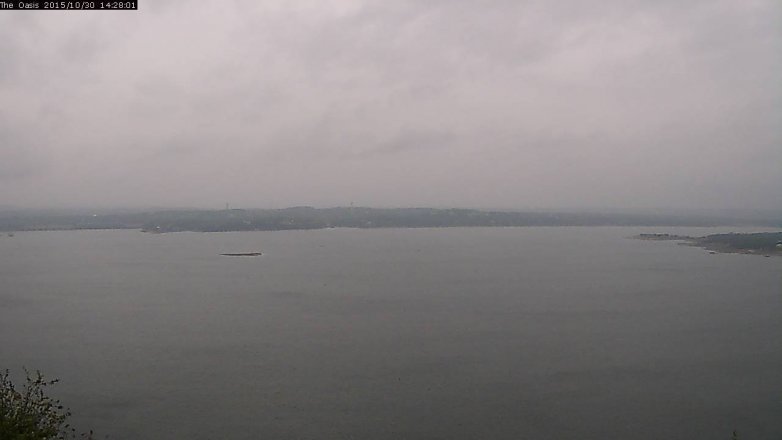 Lake Travis webcam, October 30, 2015 1:35 PM CT