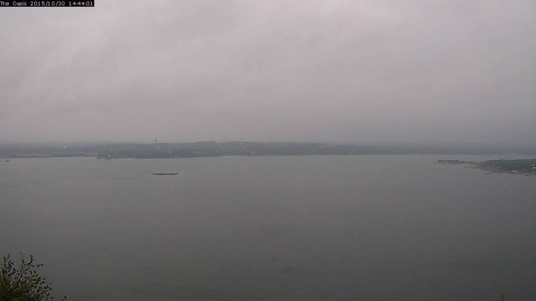 Lake Travis webcam, October 30, 2015 1:50 PM CT