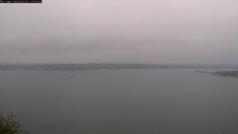 Lake Travis webcam, October 30, 2015 2:10 PM CT
