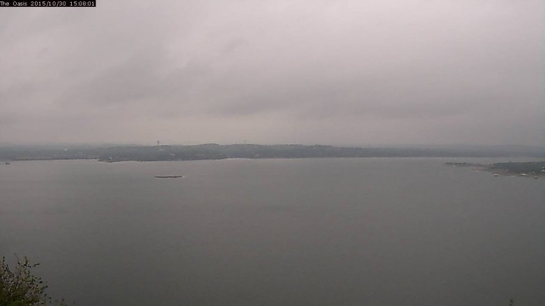 Lake Travis webcam, October 30, 2015 2:15 PM CT