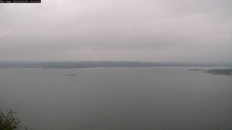 Lake Travis webcam, October 30, 2015 2:20 PM CT