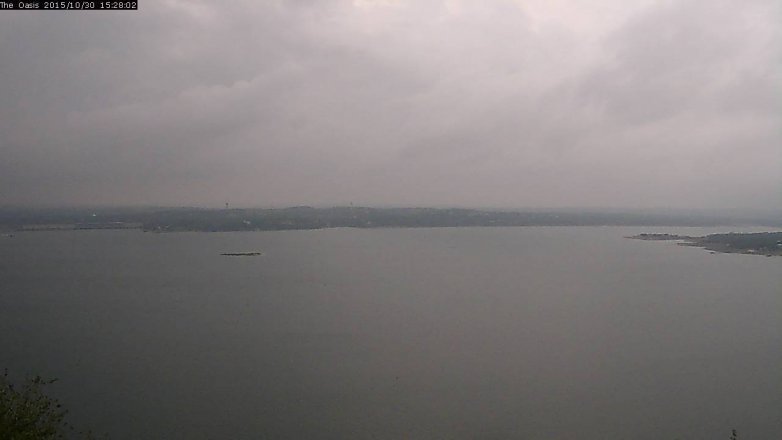 Lake Travis webcam, October 30, 2015 2:35 PM CT