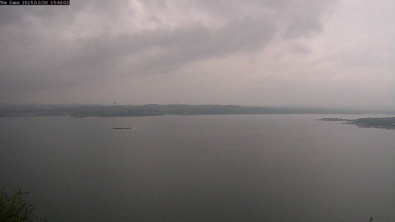 Lake Travis webcam, October 30, 2015 2:45 PM CT