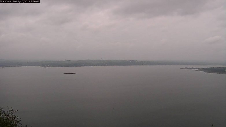 Lake Travis webcam, October 30, 2015 3:00 PM CT