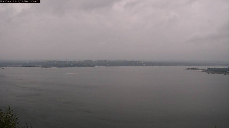 Lake Travis webcam, October 30, 2015 3:10 PM CT