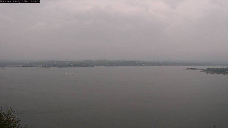 Lake Travis webcam, October 30, 2015 3:15 PM CT