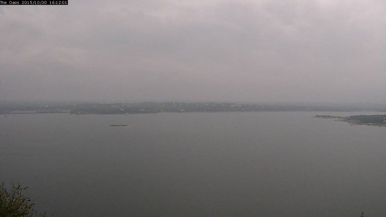 Lake Travis webcam, October 30, 2015 3:20 PM CT