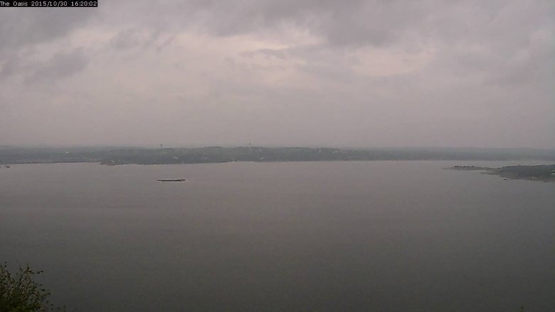 Lake Travis webcam, October 30, 2015 3:25 PM CT