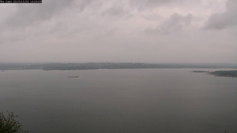 Lake Travis webcam, October 30, 2015 3:35 PM CT