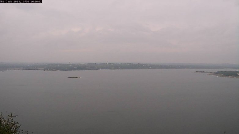 Lake Travis webcam, October 30, 2015 3:45 PM CT