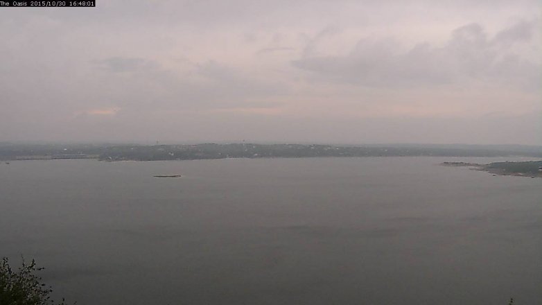 Lake Travis webcam, October 30, 2015 3:55 PM CT