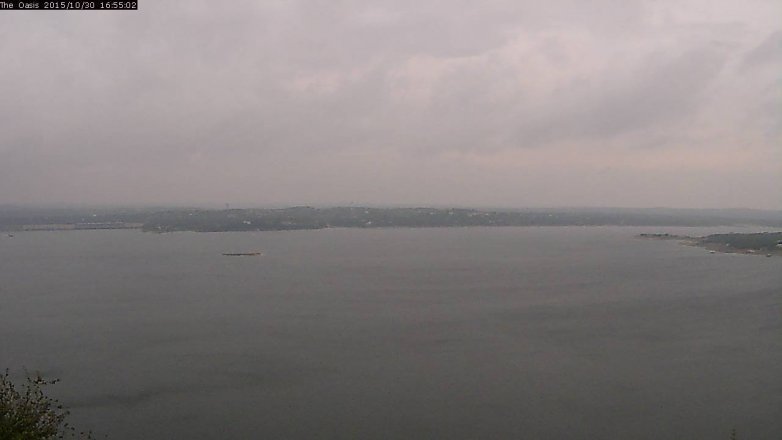 Lake Travis webcam, October 30, 2015 4:00 PM CT
