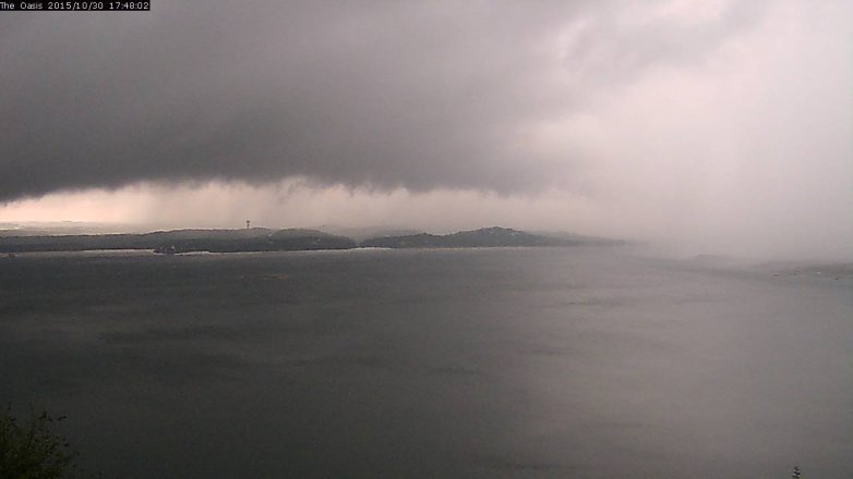 Lake Travis webcam, October 30, 2015 4:55 PM CT