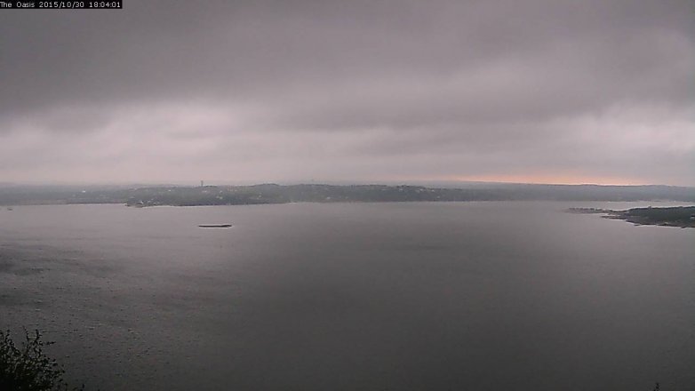 Lake Travis webcam, October 30, 2015 5:10 PM CT