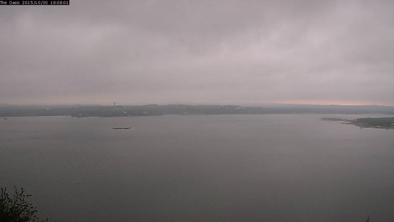 Lake Travis webcam, October 30, 2015 5:15 PM CT