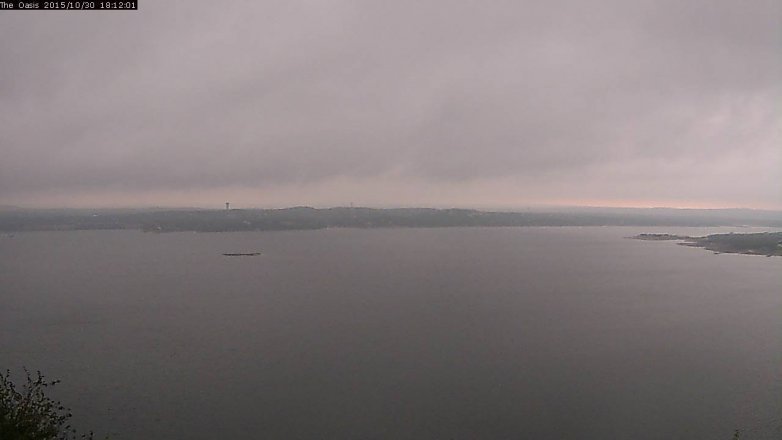 Lake Travis webcam, October 30, 2015 5:20 PM CT