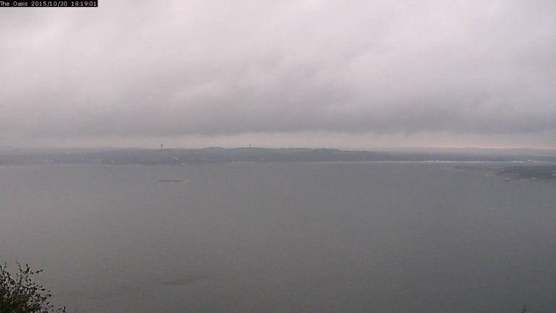 Lake Travis webcam, October 30, 2015 5:25 PM CT