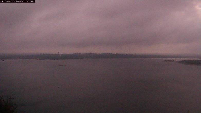 Lake Travis webcam, October 30, 2015 6:00 PM CT