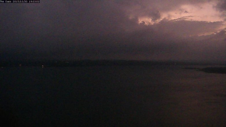 Lake Travis webcam, October 30, 2015 6:10 PM CT