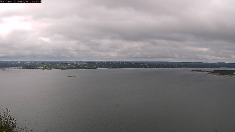 Lake Travis webcam, October 31, 2015 10:20 AM CT