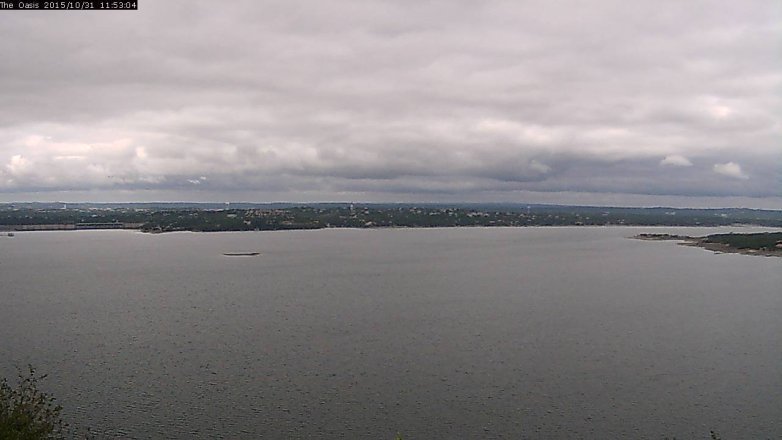 Lake Travis webcam, October 31, 2015 11:00 AM CT