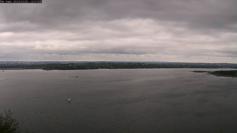 Lake Travis webcam, October 31, 2015 11:35 AM CT
