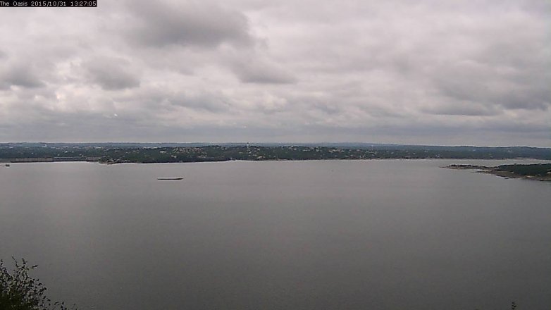 Lake Travis webcam, October 31, 2015 12:35 PM CT