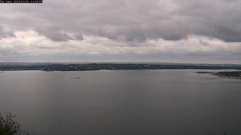Lake Travis webcam, October 31, 2015 12:40 PM CT