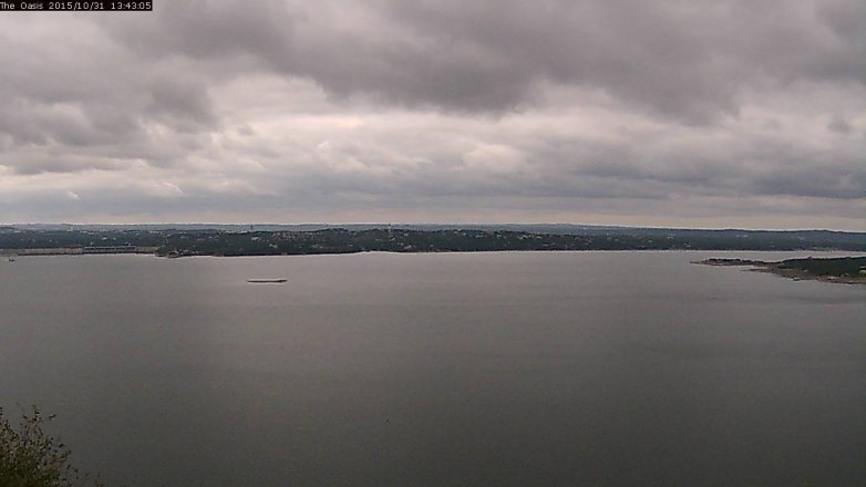 Lake Travis webcam, October 31, 2015 12:50 PM CT