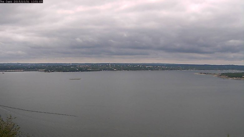 Lake Travis webcam, October 31, 2015 12:55 PM CT