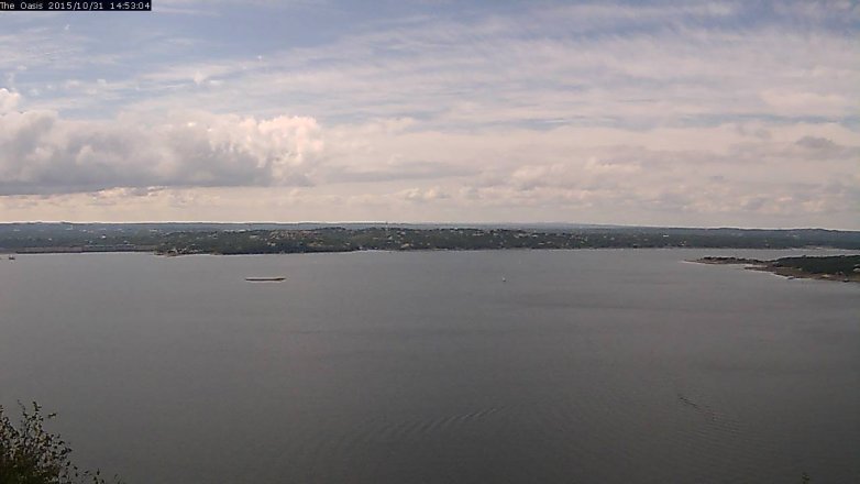 Lake Travis webcam, October 31, 2015 2:00 PM CT