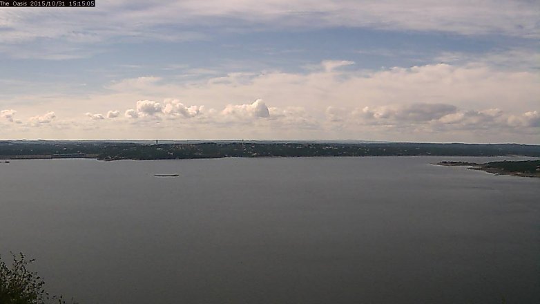 Lake Travis webcam, October 31, 2015 2:20 PM CT