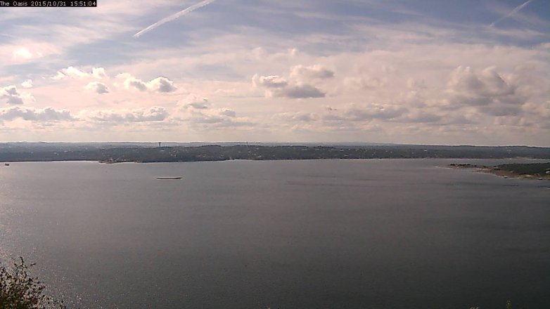 Lake Travis webcam, October 31, 2015 2:55 PM CT
