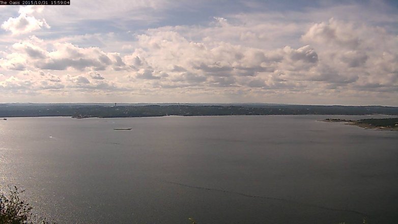 Lake Travis webcam, October 31, 2015 3:05 PM CT