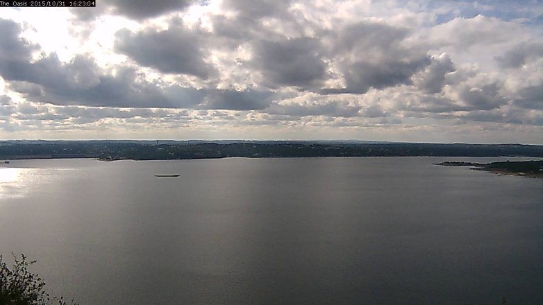 Lake Travis webcam, October 31, 2015 3:30 PM CT