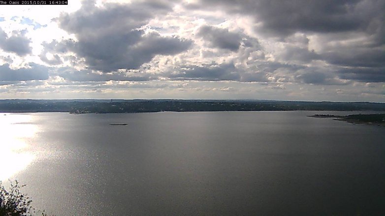 Lake Travis webcam, October 31, 2015 3:50 PM CT