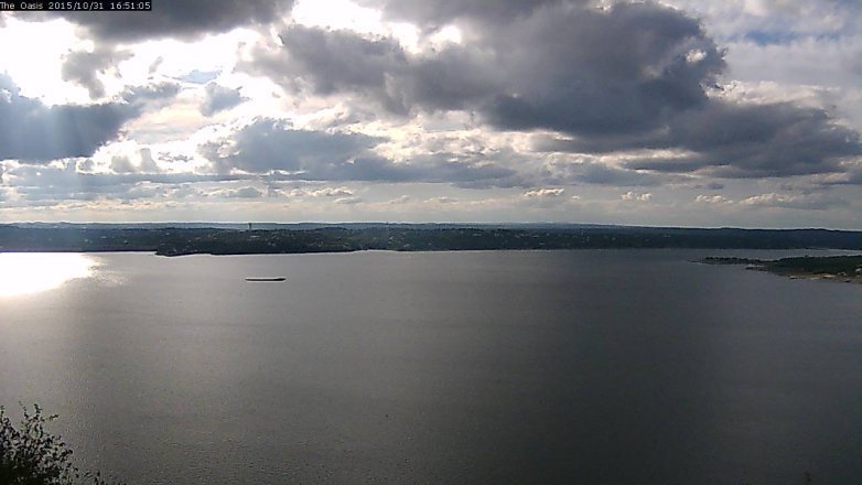 Lake Travis webcam, October 31, 2015 4:00 PM CT