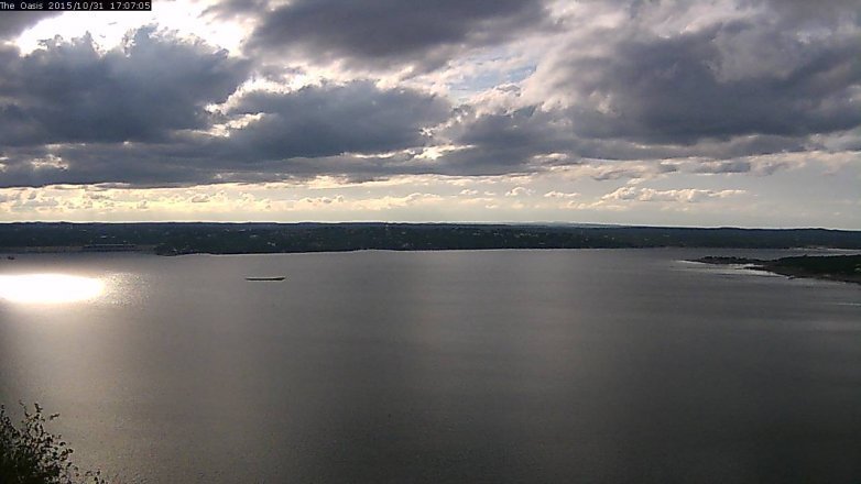 Lake Travis webcam, October 31, 2015 4:15 PM CT