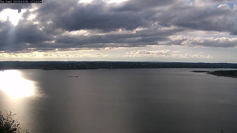 Lake Travis webcam, October 31, 2015 4:25 PM CT