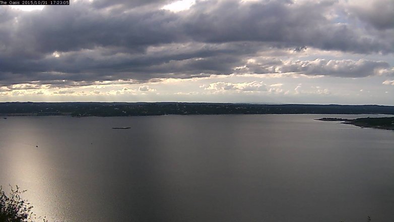 Lake Travis webcam, October 31, 2015 4:30 PM CT